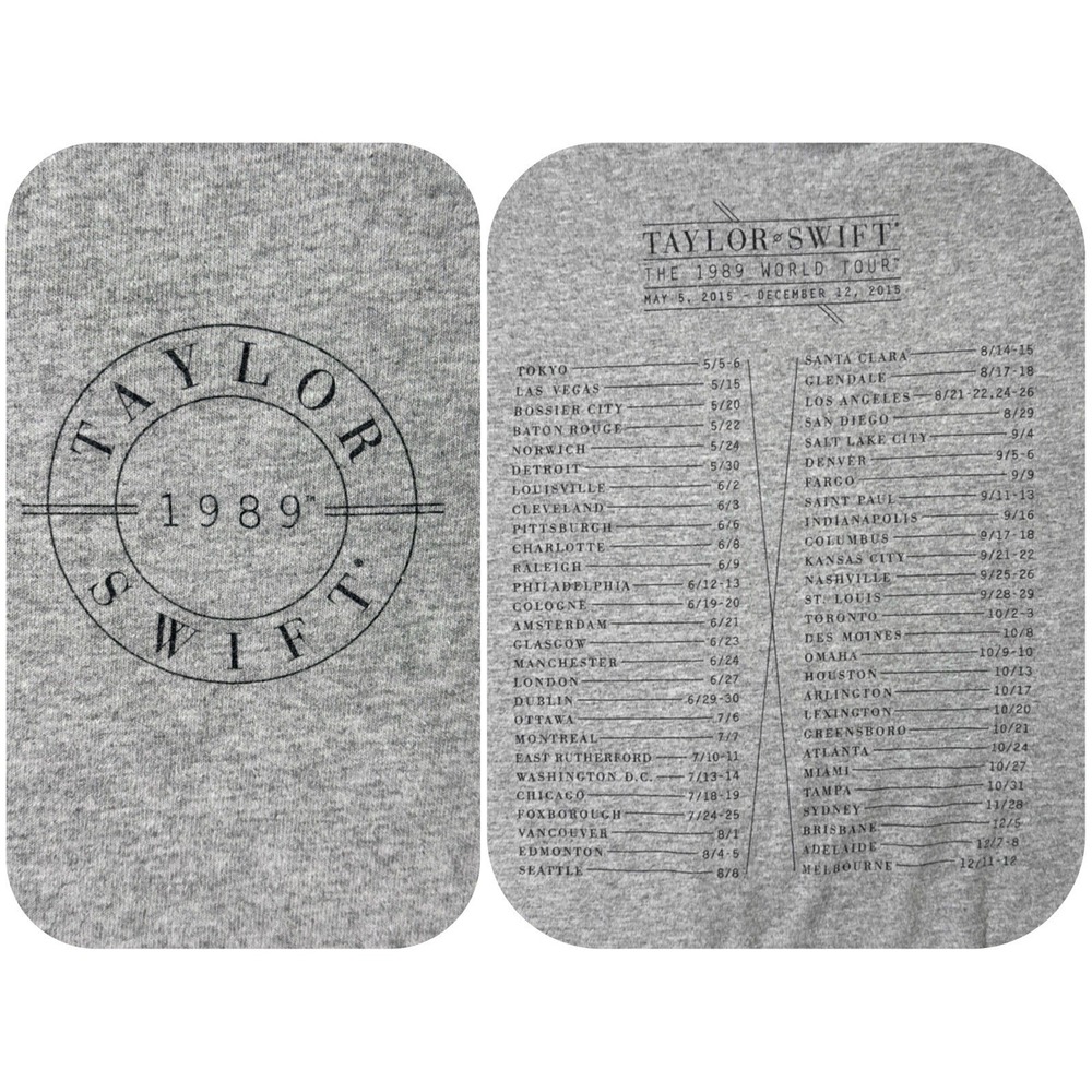 Taylor Swift 2015 1989 Tour Concert Long Sleeve T Shirt‎ Size Unisex Small
